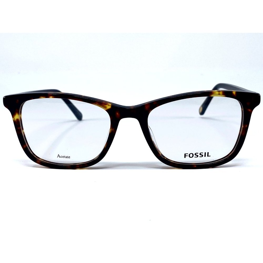 New FOSSIL Havana Acetate FOS7085 Womens Eyeglasses 50-18-140